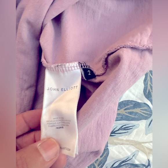 JOHN ELLIOTT Folsom Raw Edge Cropped Tee - Picture 4 of 4